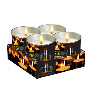 26 Hour Candle Tin Cup 4 pack