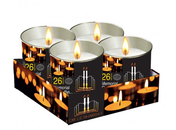 26 Hour Candle Tin Cup 4 pack